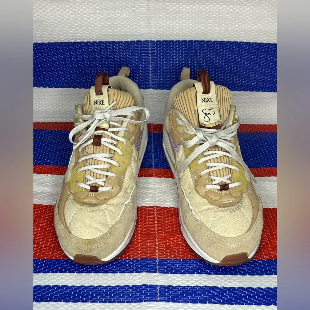 Nike Air Max 90 Futura X Serena Williams Womens Brown Sneakers Shoes DX4221-200